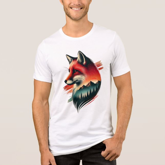Camiseta Triblenda Fox de Espíritu Salvaje - Camiseta Artística Inspi (Anverso)