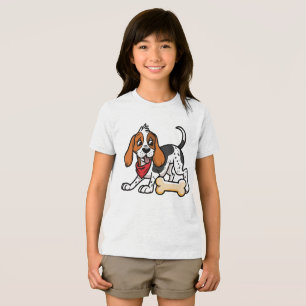 Camiseta Triblenda Foxhound estadounidense - Hueso en la mente