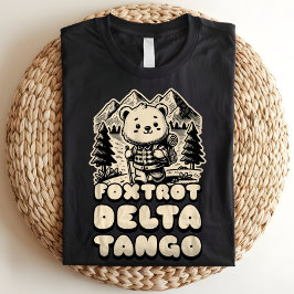 Camiseta Triblenda Foxtrot Delta Tango FDT oso contra Trump político