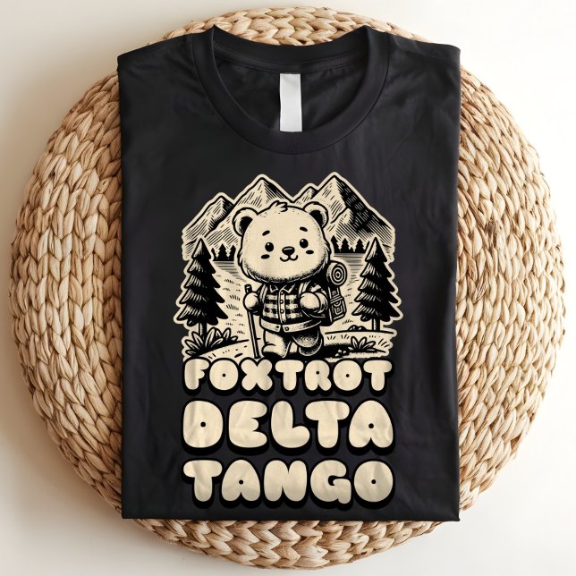 Camiseta Triblenda Foxtrot Delta Tango FDT oso contra Trump político (Subido por el creador)