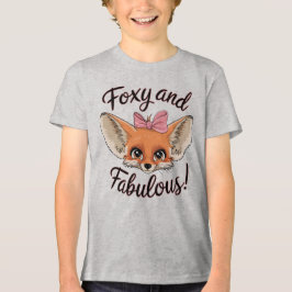 Camiseta Triblenda Foxy y Fabulous Cute Fennec Fox