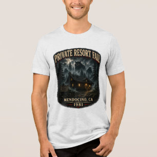 Camiseta Triblenda Fracaso de Resort Privado Hombres Bella+Canvas Tri