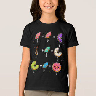 Camiseta Triblenda Fracciones de Donut Humor de Aprendizaje de Matemá
