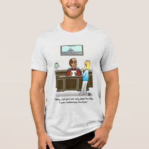 Camiseta Triblenda Fracciones de la mancha blanca de los hombres