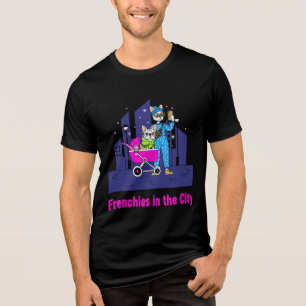 Camiseta Triblenda Franceses divertidos en la ciudad   Lindo francés 