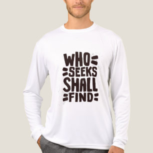 Camiseta Triblenda Frase de palabras dibujadas a mano Quien busca enc