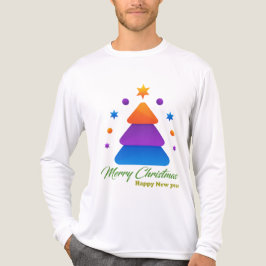 Camiseta Triblenda Freefit Merry Christmas Tree Bella+Canvas Tri-Blen