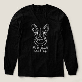 Camiseta Triblenda French Bulldog Line Art. Built Small. Loved Big.