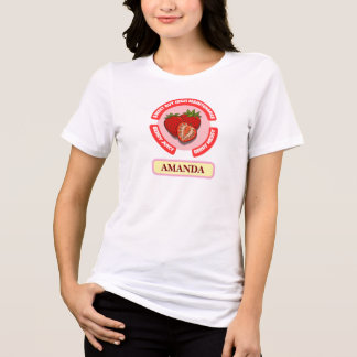 Camiseta Triblenda Fresas Jugosas Dulces Fruta de Verano 