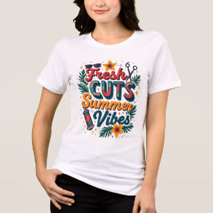 Camiseta Triblenda Fresco corte Vibe Barbería de Verano