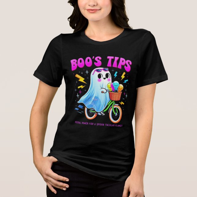 CAMISETA TRIBLENDA FRIENDLY GHOST, BOO PHANTOM (Anverso)