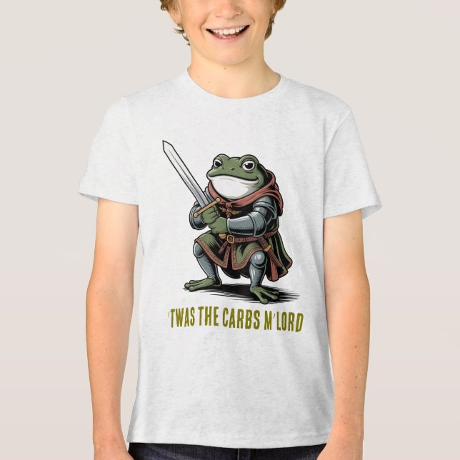 Camiseta Triblenda Frog Knight ’Twas the Carbs (Anverso)