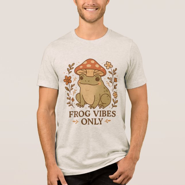 Camiseta Triblenda Frog Vibes Only (Anverso)