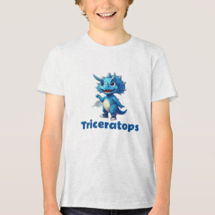 Camiseta Triblenda Fröhlicher Triceratops für kleine Dino-Fans