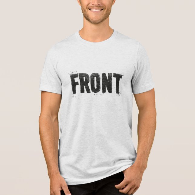 Camiseta Triblenda FRONTAL: negrita Minimalista (Anverso)
