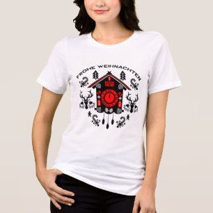 Camiseta Triblenda Frost Weihnachten Reloj de Cuco Alemán