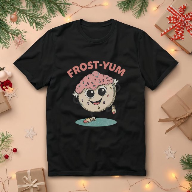 Camiseta Triblenda Frost-yum - Navidades divertidos Cookie Pun (Subido por el creador)