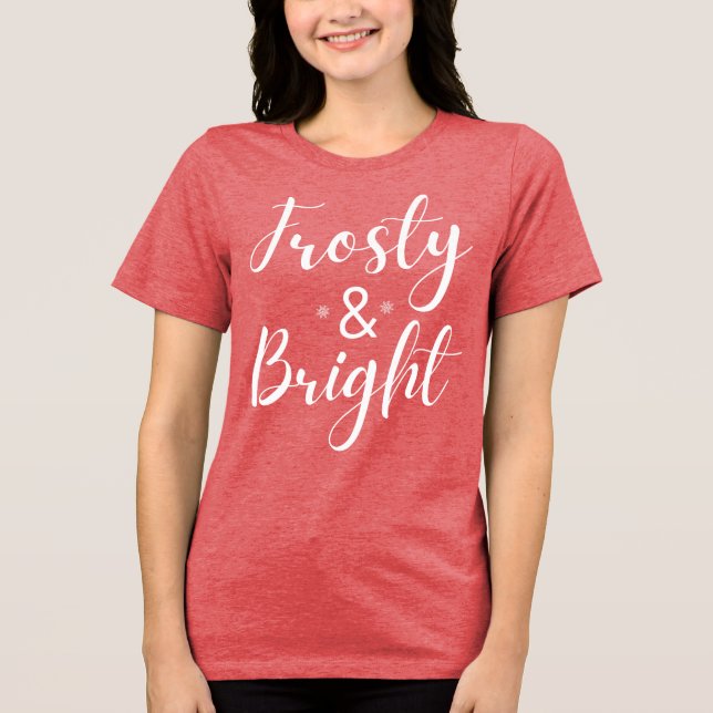 Camiseta Triblenda Frosty & Bright Christmas (Anverso)