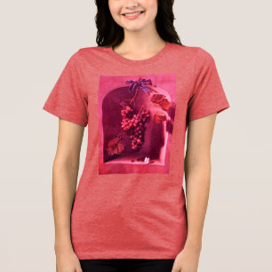 CAMISETA TRIBLENDA FRUTAS DE LA TEMPORADA /UVAS COLGADAS Y MARIPOSA R