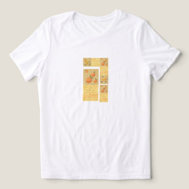 Camiseta Triblenda frutas de verano paleta suave T-Shirt (Diseño delantero )