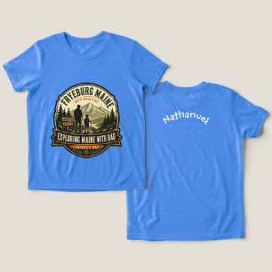Camiseta Triblenda Fryeburg Maine Día del Padre Explorando Maine