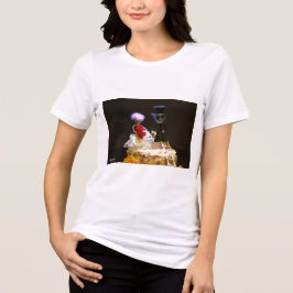 Camiseta Triblenda Fubby bruidspaartje op taart.