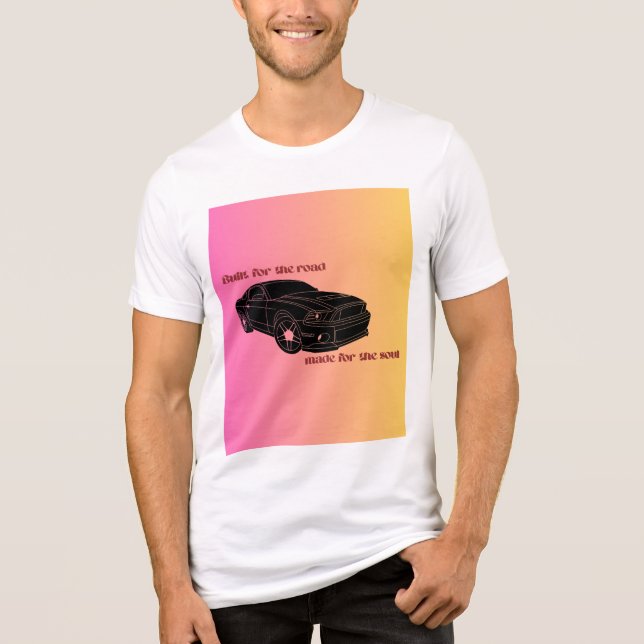 Camiseta Triblenda Fueled by Passion – Car Lover Logo Design (Anverso)