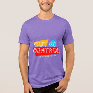 Camiseta Triblenda Fuera de Control – Declaración de tipografía en ne