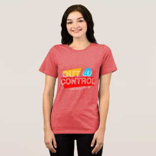Camiseta Triblenda Fuera de Control – Declaración de tipografía en ne