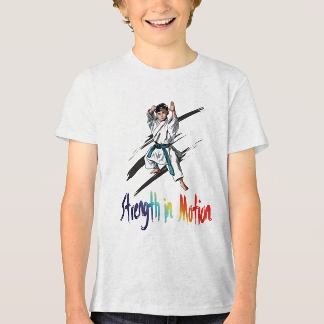 Camiseta Triblenda "Fuerza dinámica en cada movimiento" (Anverso)