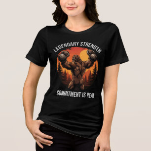 Camiseta Triblenda Fuerza Legendaria El Compromiso Es Real Vida de