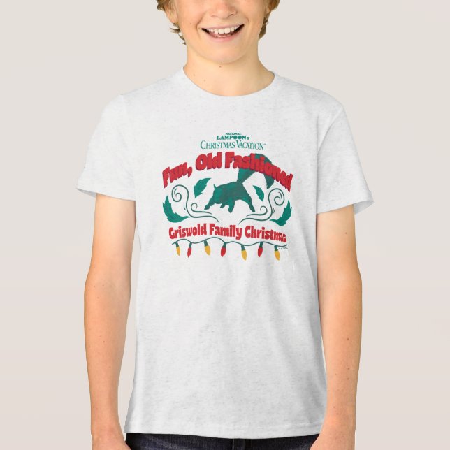 Camiseta Triblenda Fun, Old Fashioned Griswold Family Christmas (Anverso)