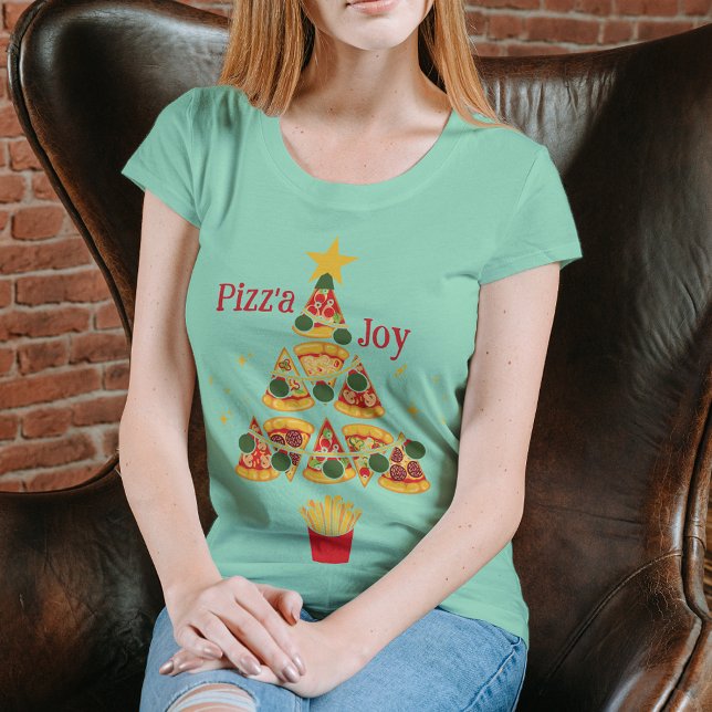 Camiseta Triblenda Fun Pizz'a Joy Pizza Árbol de Navidad (Subido por el creador)