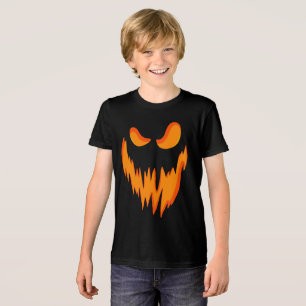Camiseta Triblenda Fun Spooky Scary Pumpkin Jack O Lantern Face