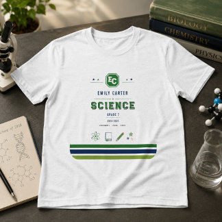 Camiseta Triblenda Funda personalizada de ciencia verde marino para l