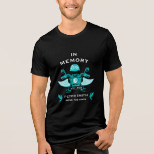 Camiseta Triblenda Funeral del motociclista negro en memoria