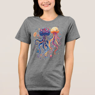 Camiseta Triblenda Funky Ocean Guardians: Octopi Personalizado y medu