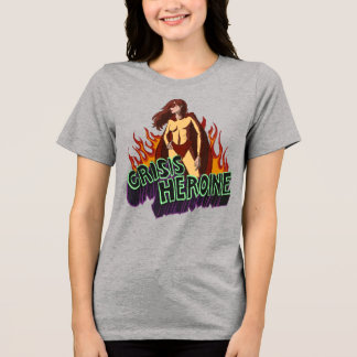 Camiseta Triblenda Funny ADHD Crisis Heroine Chaos Energy Retro Comic