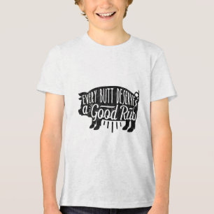 Camiseta Triblenda Funny Bbq Parrillada Cerdo a cada Butt que se ama 