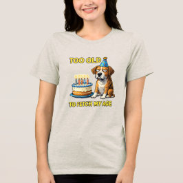 Camiseta Triblenda Funny Birthday Dog Party Hat Cute Puppy Birthday D