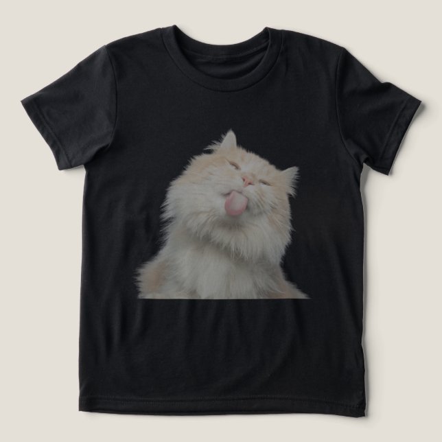Camiseta Triblenda Funny Cat Custom Pet Photo Kids T-Shirt (Diseño delantero )