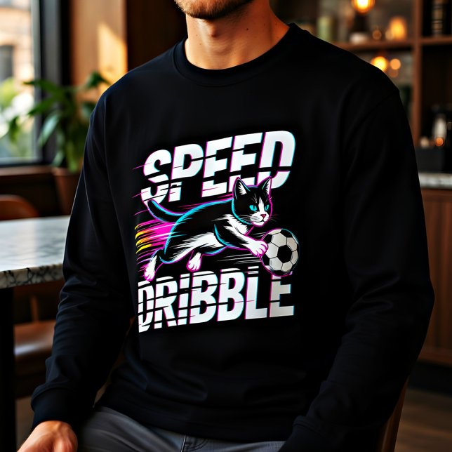 Camiseta Triblenda Funny Cat Playing Soccer - Gift for Kids & Teens (Subido por el creador)