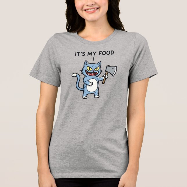 Camiseta Triblenda Funny Cat with Axe (Anverso)
