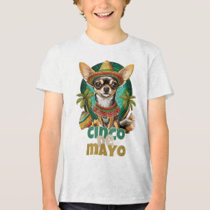 Camiseta Triblenda Funny Cinco De Mayo Perro Diseño Cute Chihuahua Me