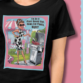Camiseta Triblenda Funny Cow Print Carnivore Ketovore Keto