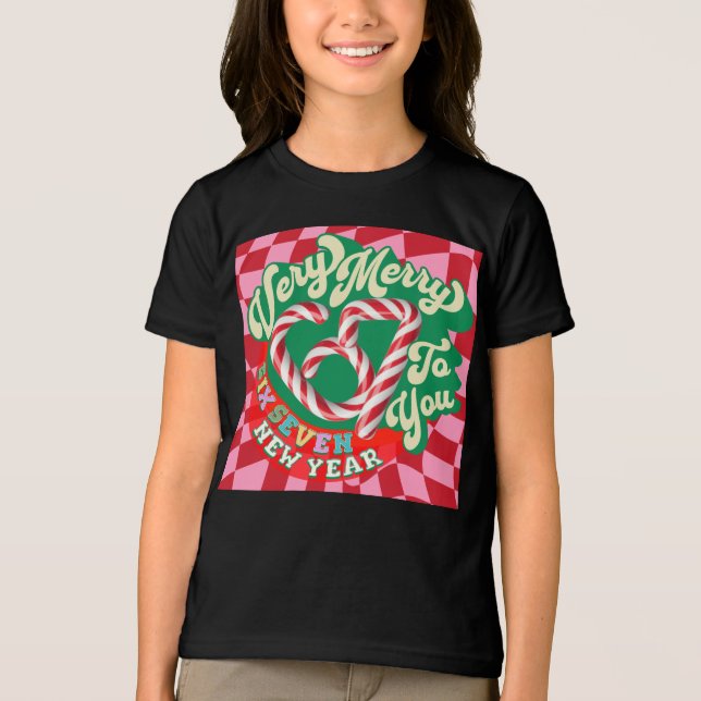 Camiseta Triblenda Funny Cute 67 Six Seven Merry Christmas Joke  (Anverso)