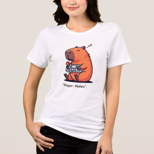 Camiseta Triblenda Funny Gaming Hoodie – Capybara Retro Style