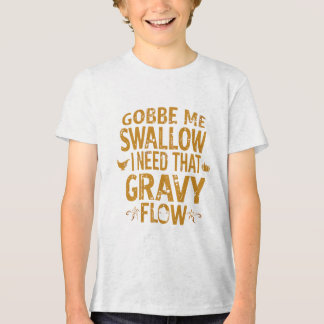 Camiseta Triblenda Funny Gravy Flow Thanksgiving Typography  Gif