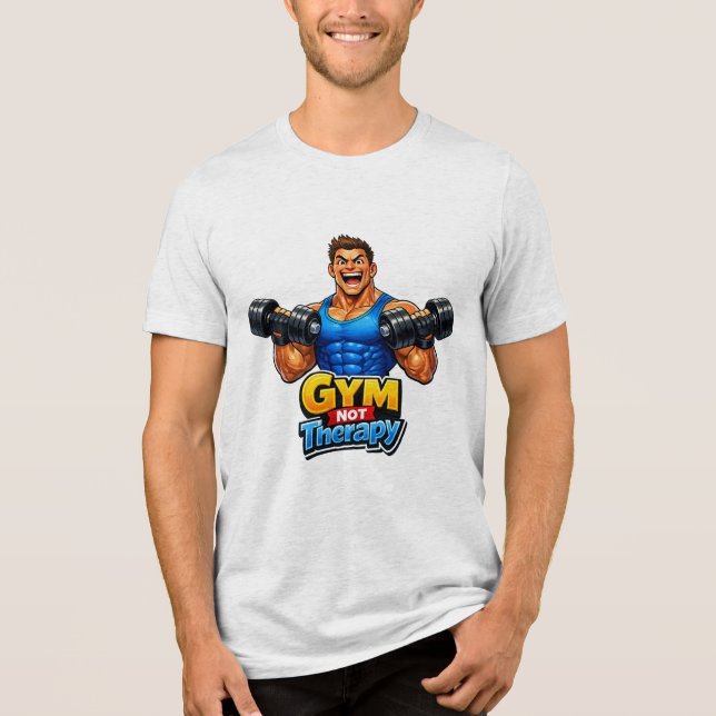 Camiseta Triblenda Funny Gym Lifestyle Artwork – Workout Humor (Anverso)