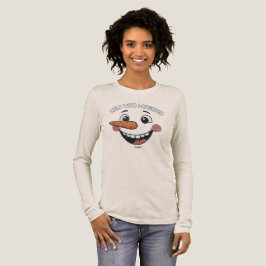 Camiseta Triblenda Funny Happy Snowman Face T-Shirt | Cute Smiling